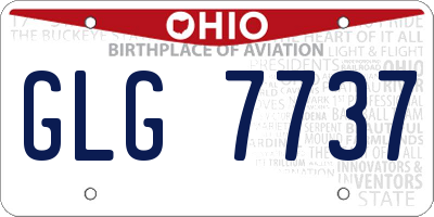 OH license plate GLG7737