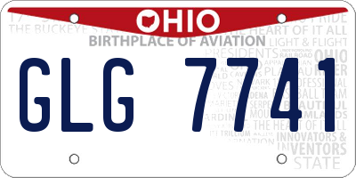 OH license plate GLG7741