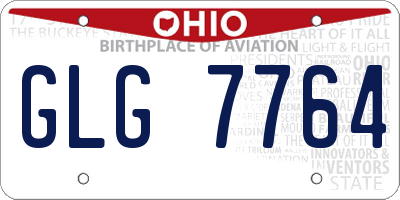 OH license plate GLG7764
