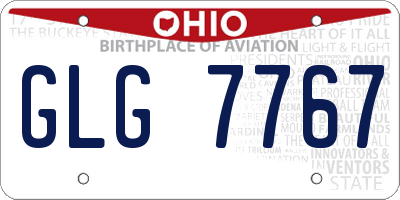 OH license plate GLG7767