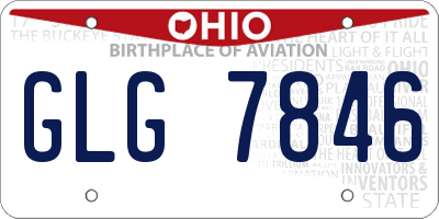 OH license plate GLG7846