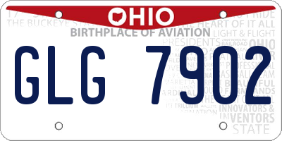 OH license plate GLG7902