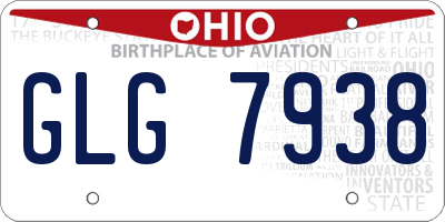 OH license plate GLG7938