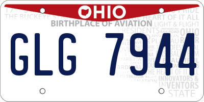OH license plate GLG7944