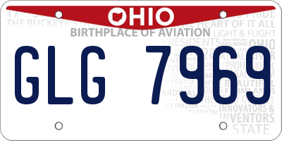 OH license plate GLG7969
