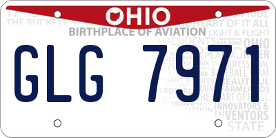 OH license plate GLG7971