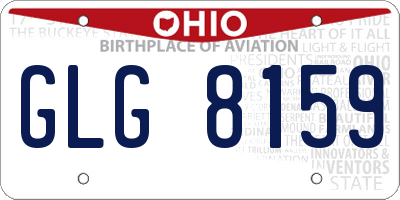 OH license plate GLG8159