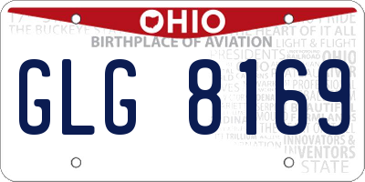 OH license plate GLG8169