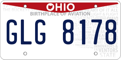 OH license plate GLG8178