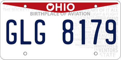 OH license plate GLG8179