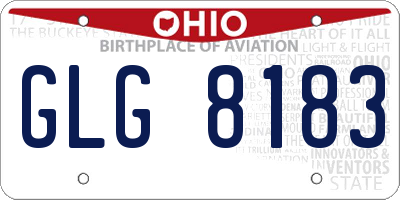 OH license plate GLG8183