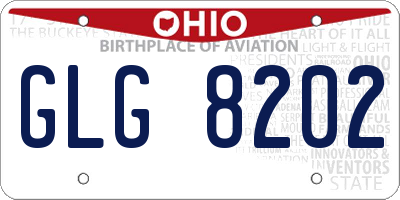 OH license plate GLG8202