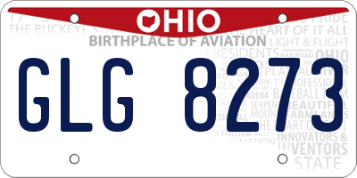 OH license plate GLG8273