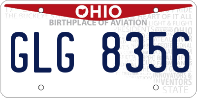 OH license plate GLG8356