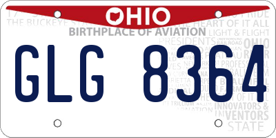 OH license plate GLG8364