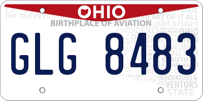 OH license plate GLG8483