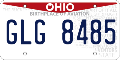 OH license plate GLG8485