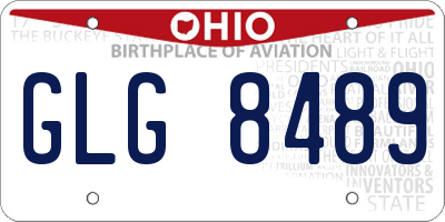 OH license plate GLG8489