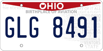 OH license plate GLG8491
