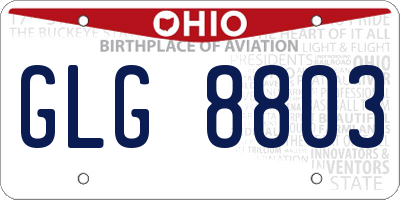 OH license plate GLG8803