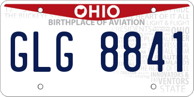 OH license plate GLG8841