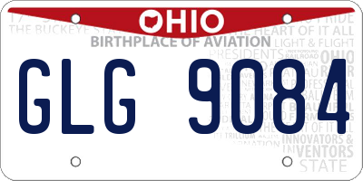 OH license plate GLG9084