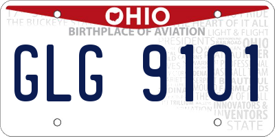 OH license plate GLG9101