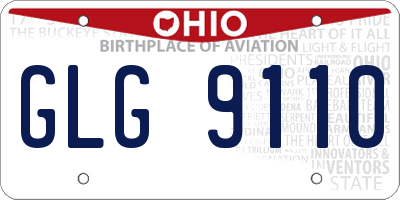 OH license plate GLG9110