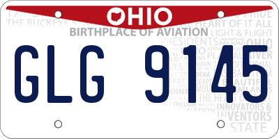 OH license plate GLG9145
