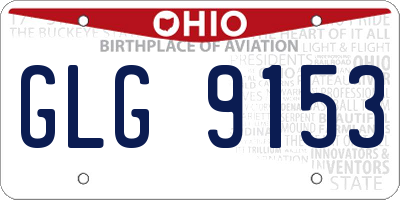 OH license plate GLG9153
