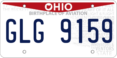 OH license plate GLG9159