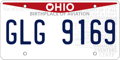 OH license plate GLG9169