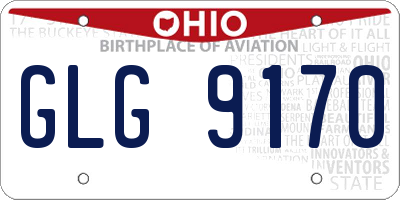 OH license plate GLG9170