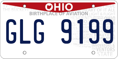 OH license plate GLG9199