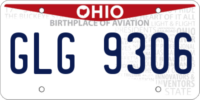 OH license plate GLG9306