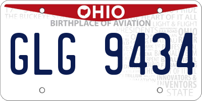 OH license plate GLG9434