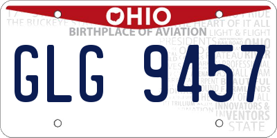 OH license plate GLG9457