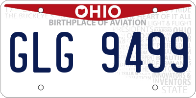 OH license plate GLG9499