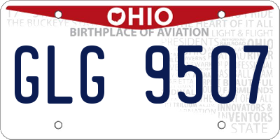 OH license plate GLG9507