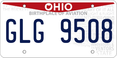 OH license plate GLG9508