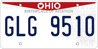OH license plate GLG9510