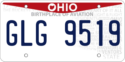 OH license plate GLG9519