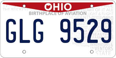 OH license plate GLG9529