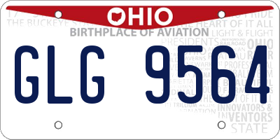 OH license plate GLG9564