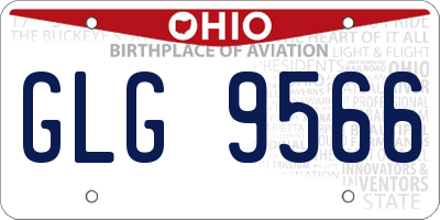 OH license plate GLG9566
