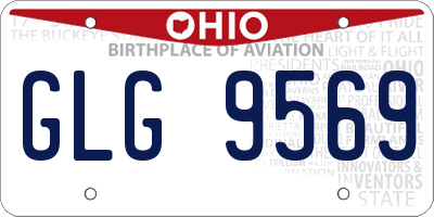 OH license plate GLG9569