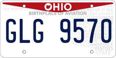 OH license plate GLG9570