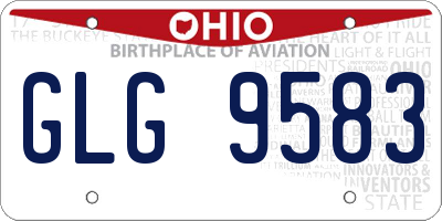 OH license plate GLG9583