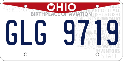 OH license plate GLG9719
