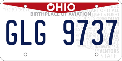 OH license plate GLG9737